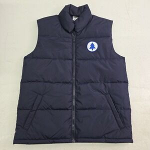 Disney‎ Gravity Falls Dipper Pines Full Zip Navy Blue Puffer Vest Jacket Men's M